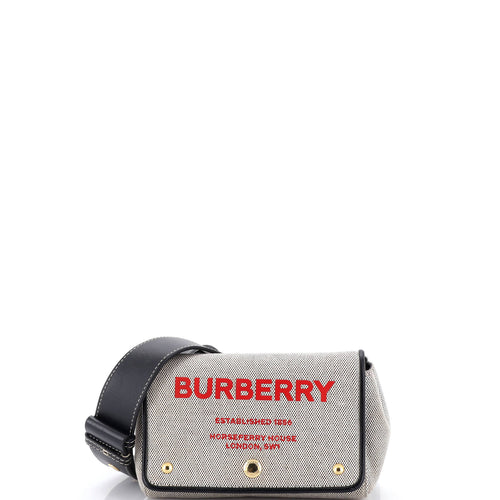 Hackberry Shoulder Bag Canvas with Leather Small