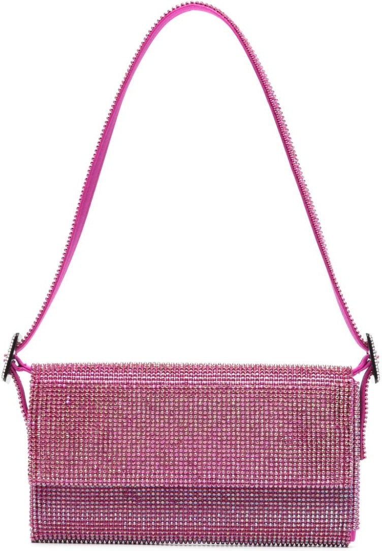 Benedetta Bruzziches Women's Vittissima La Petite Crystal-Embellished Clutch Bag in Fuchsia | Size UNI | 14021VITTISSIMAFUCHSIA