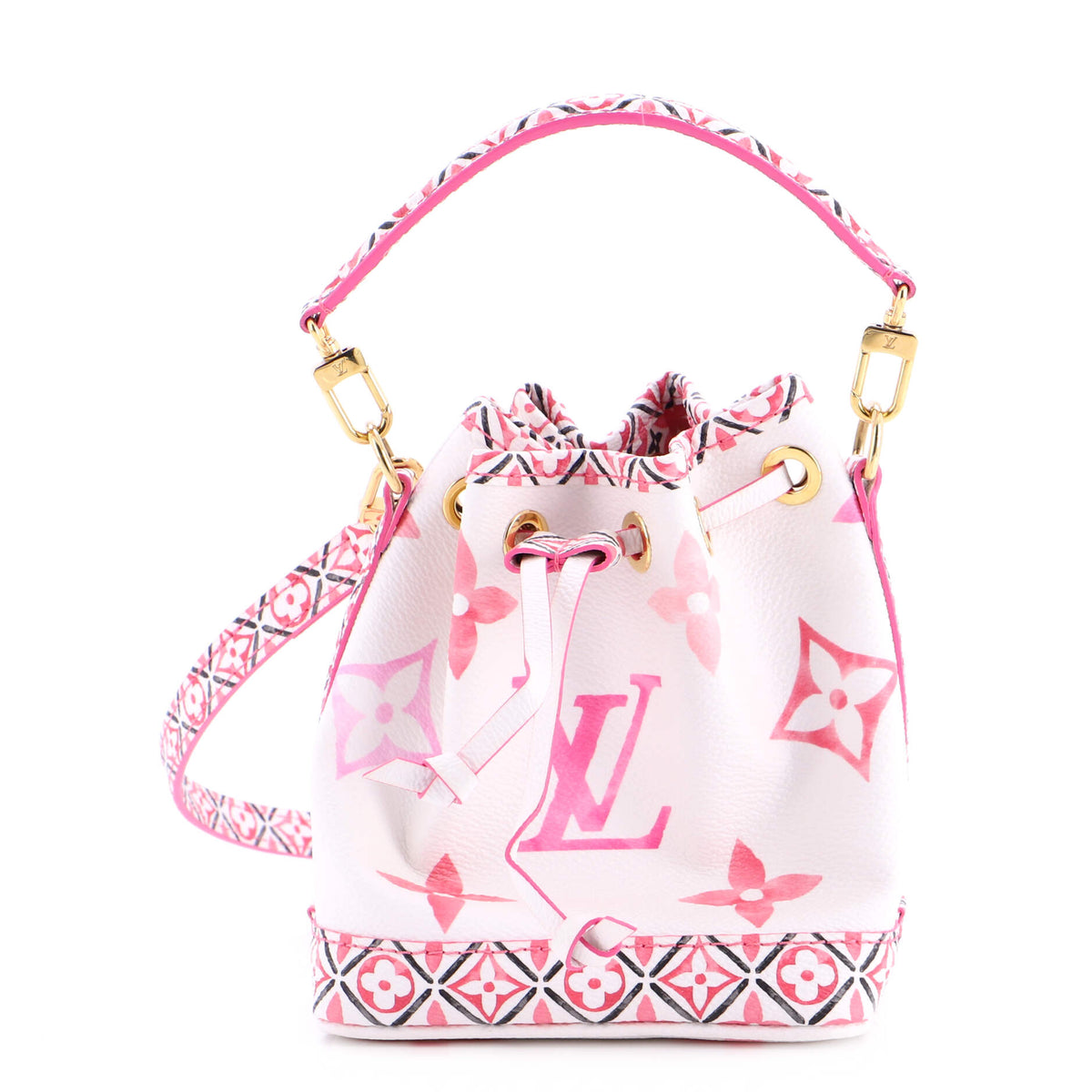 Louis Vuitton Noe NM Handbag By The Pool Monogram Watercolor Giant Nano