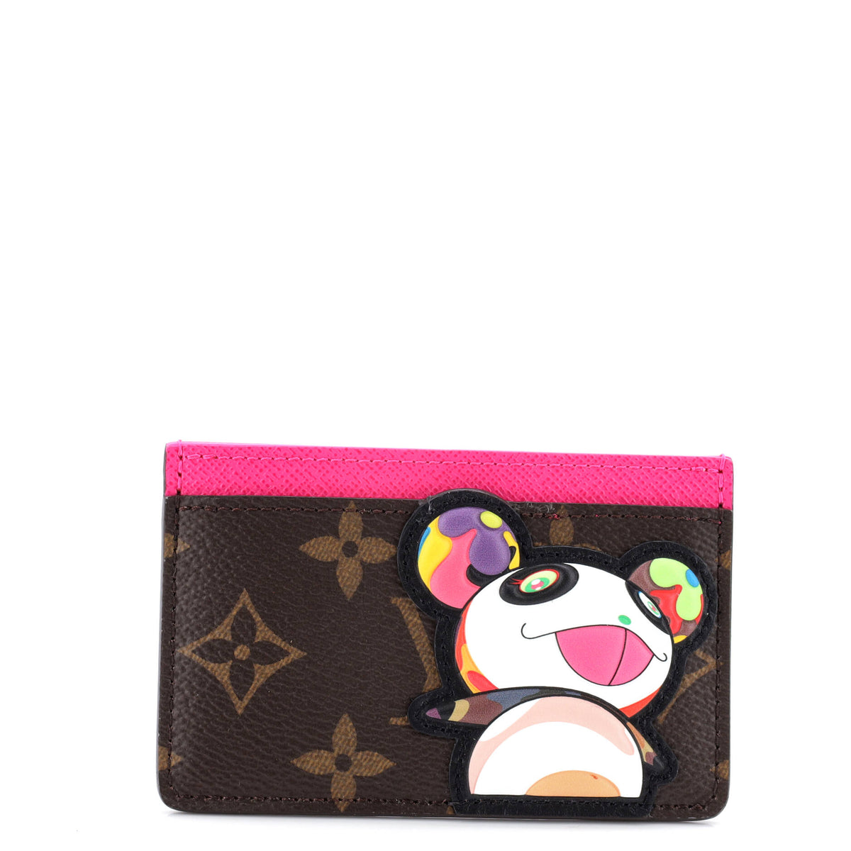 Louis Vuitton x Takashi Murakami Card Holder Limited Edition Monogram Panda