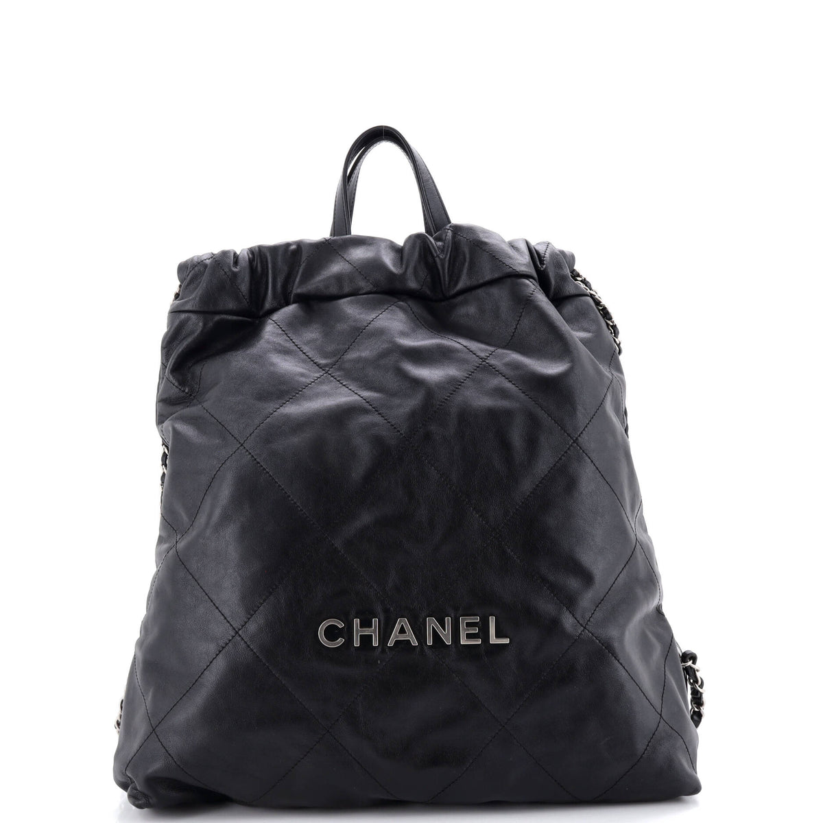 Chanel CHANEL 22 Chain Backpack Quilted Calfskin Large