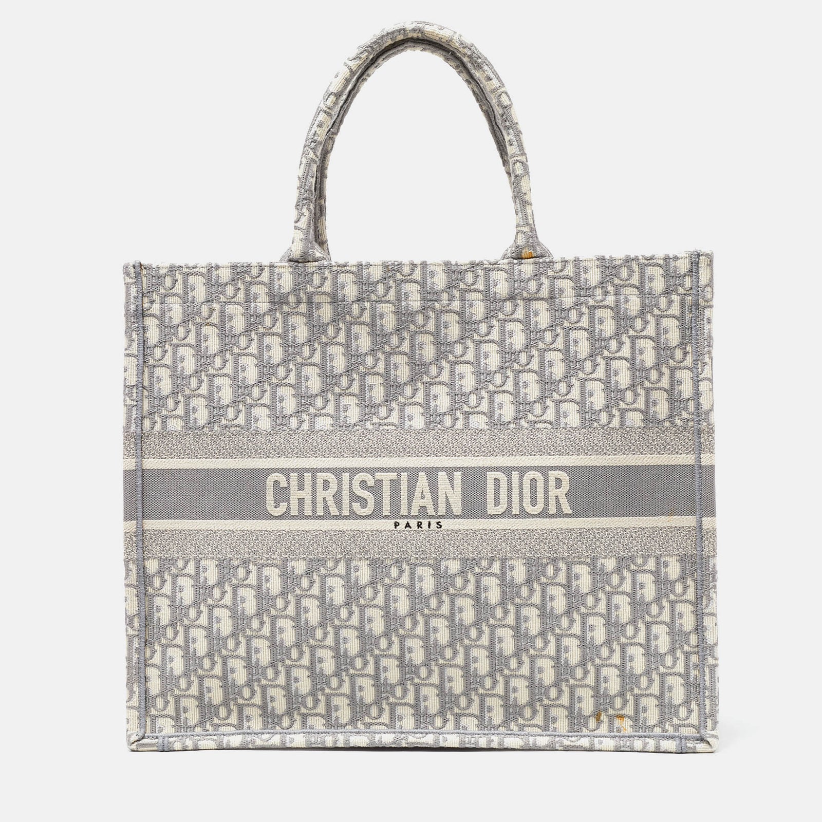 Dior Grey Oblique Canvas Large Book Tote