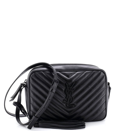 Lou Camera Bag Matelasse Chevron Leather Small