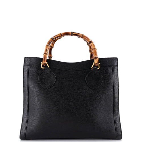 GUCCI Bamboo Handle Tote Leather Large