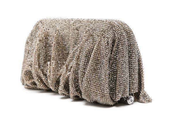 Benedetta Bruzziches Women's Light Brown Ruched Draped Bag in Lightbrown | Size UNI | VENUS Color FW24010062