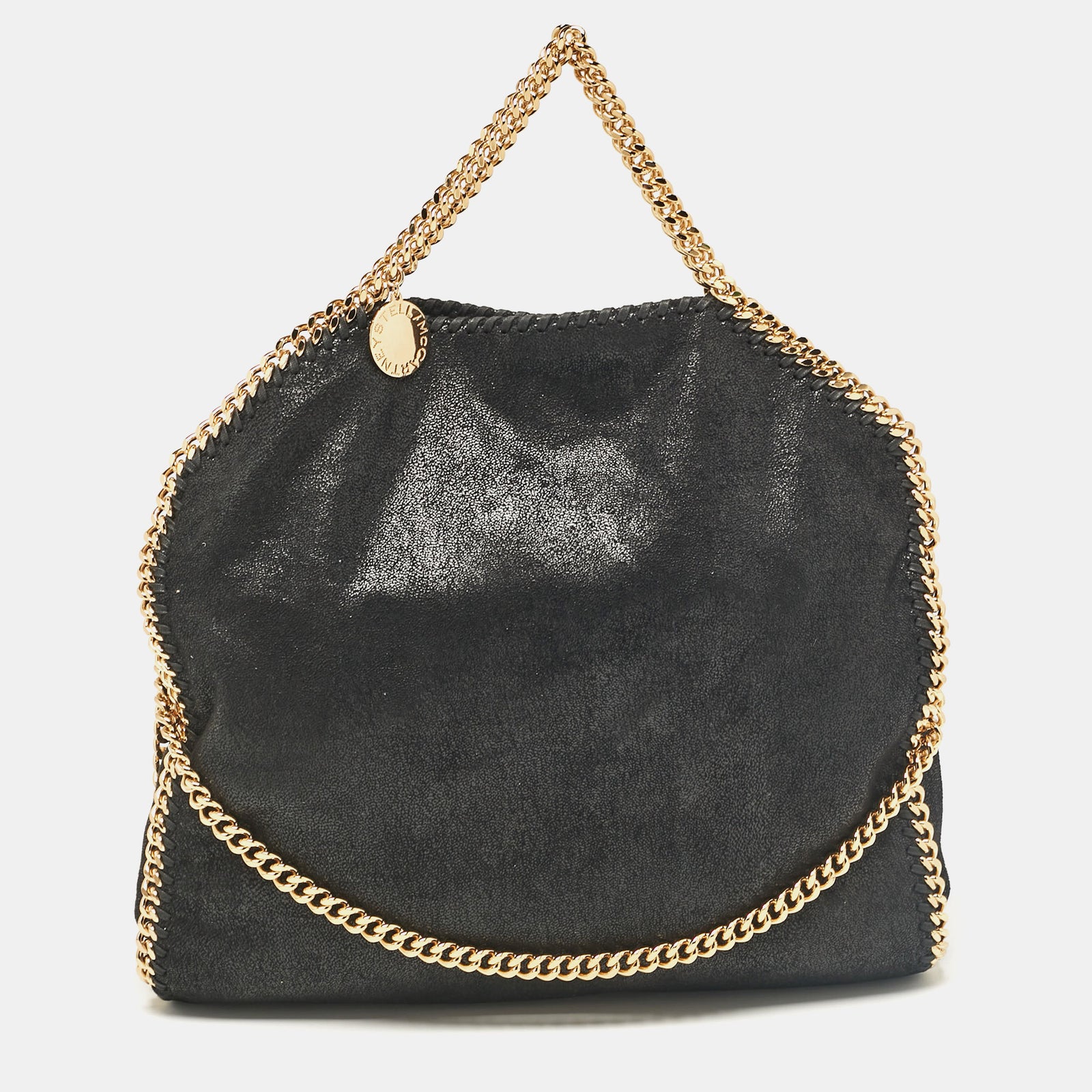 Stella McCartney Black Faux Leather Small Falabella Tote