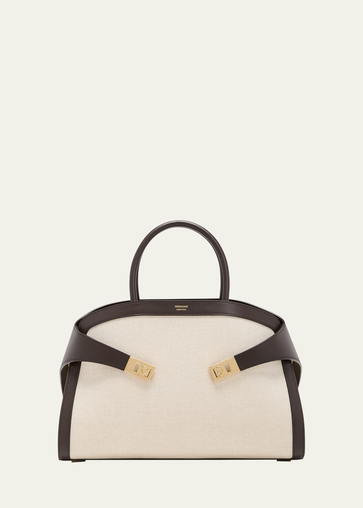 Ferragamo Hug Colorblock Top Handle Bag