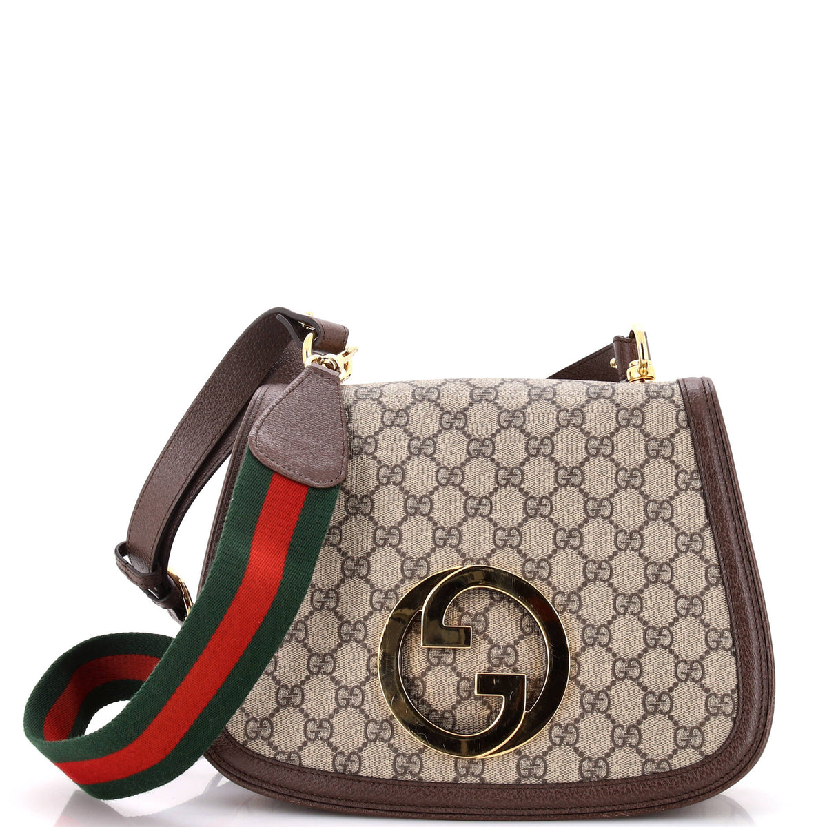 Gucci GUCCI Blondie NM Top Handle Bag GG Coated Canvas Medium