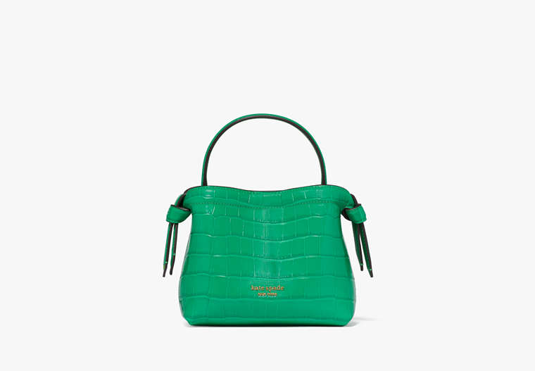 Kate Spade New York Knott Croc-embossed Mini Crossbody Tote