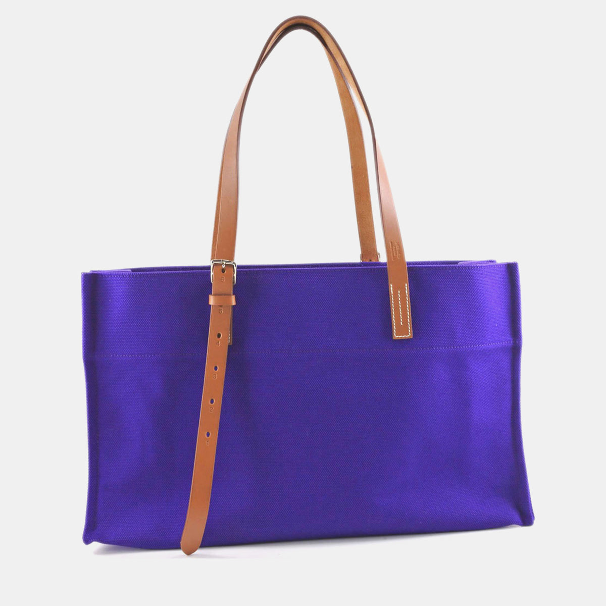 Hermès Purple Canvas Etriviere Elan Tote Bag