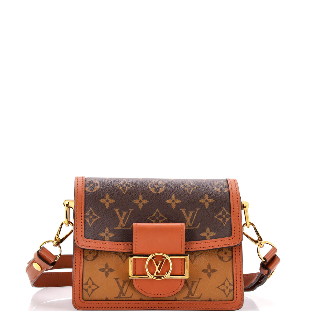 Louis Vuitton Dauphine Shoulder Bag Reverse Monogram Canvas Mini