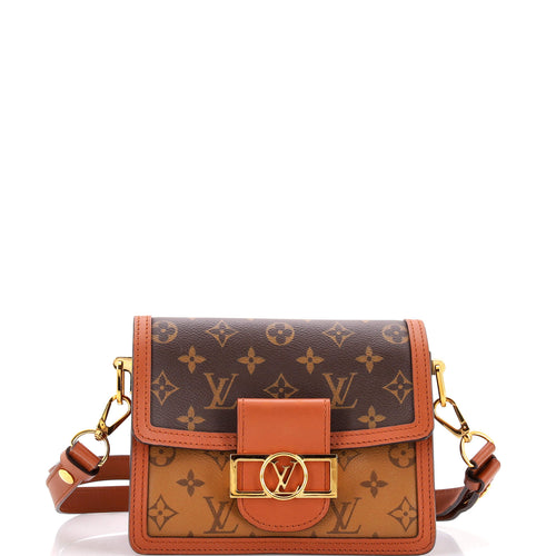 Dauphine Shoulder Bag Reverse Monogram Canvas Mini