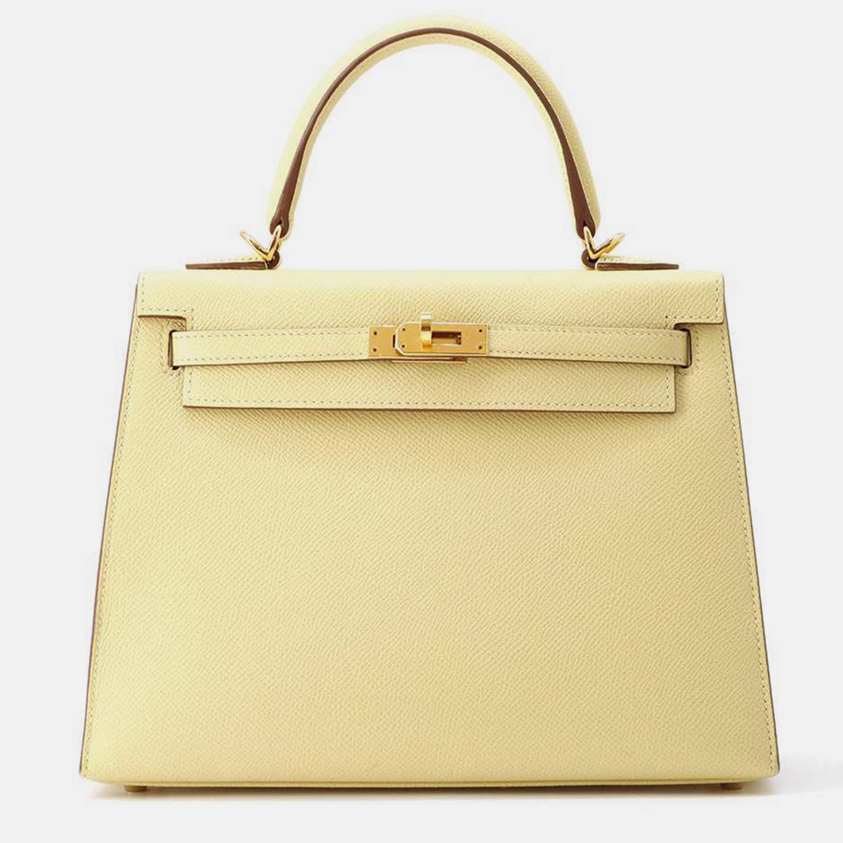 Hermès Jaune Poussin Epsom Kelly Sellier Bag 25