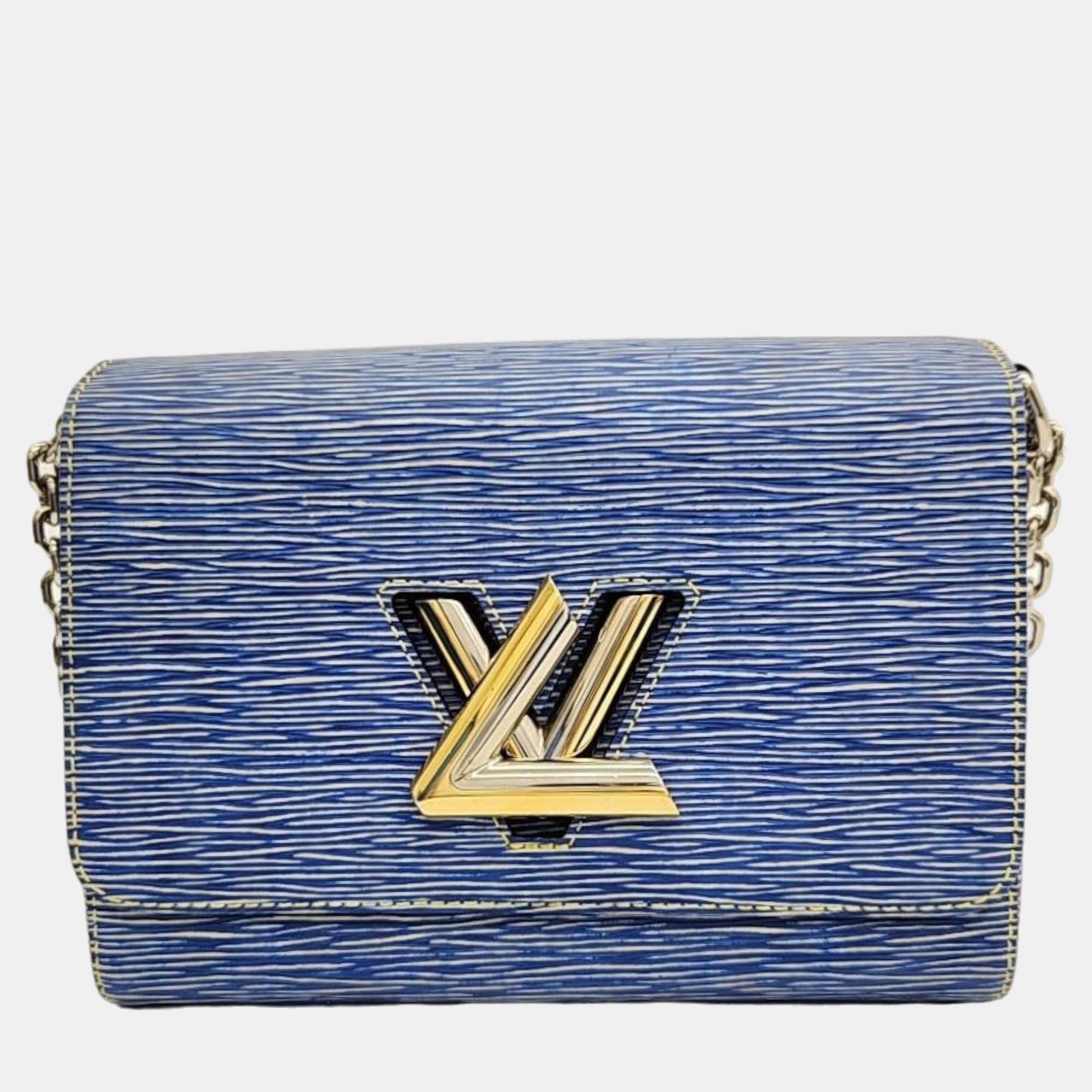 Louis Vuitton Sac à bandoulière Epi Twist MM en denim léger