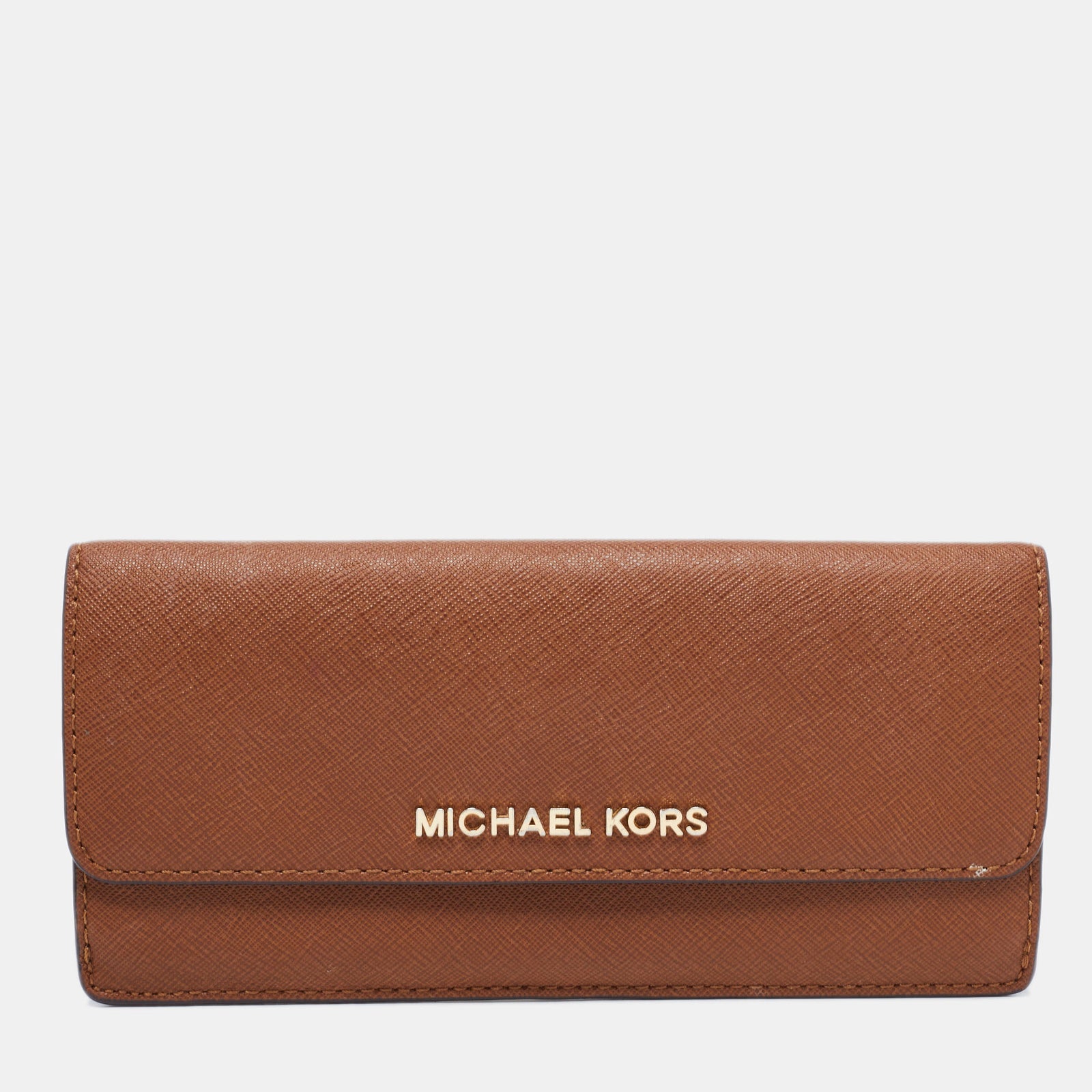 Michael Kors Brown Leather Continental  Wallet