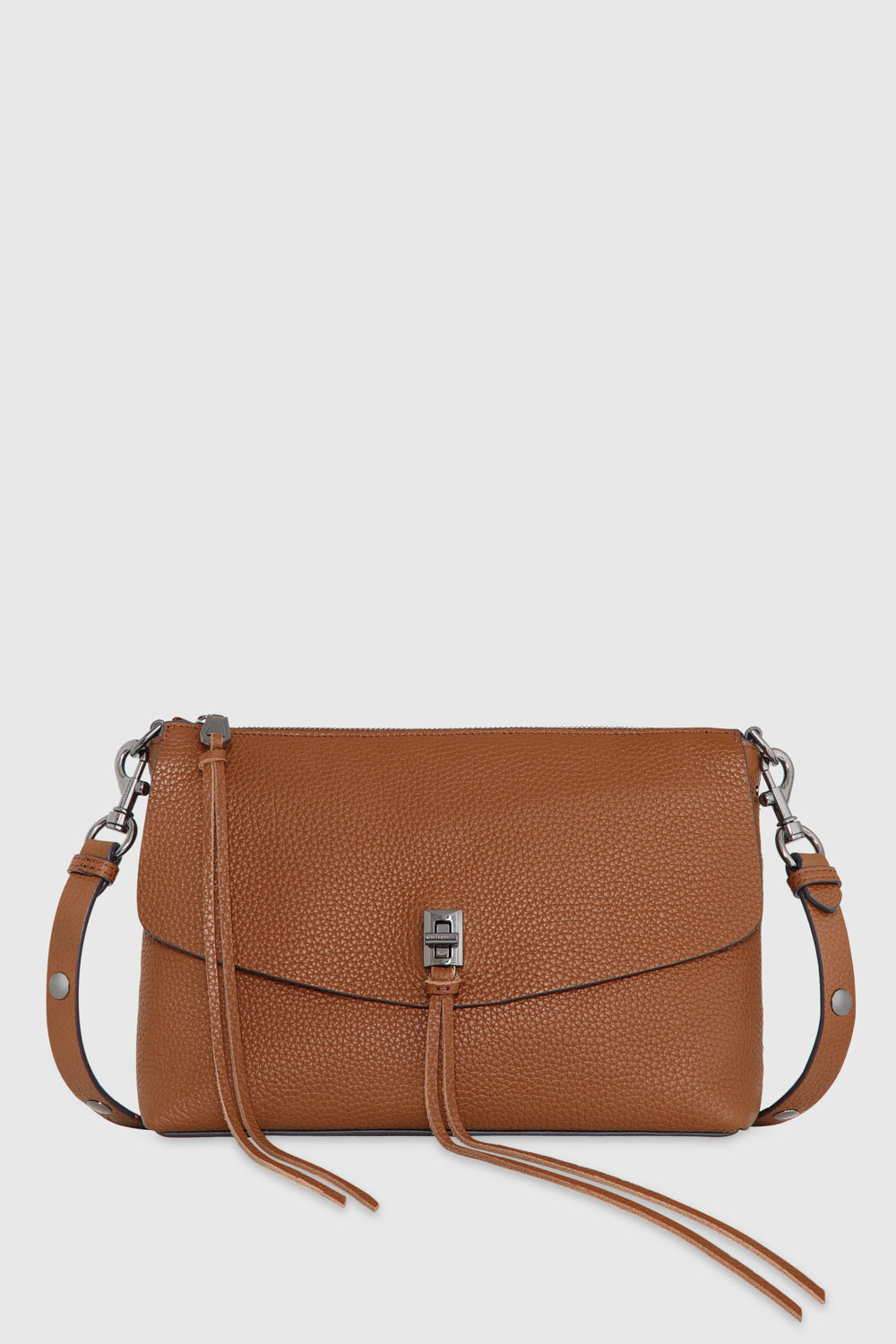 Rebecca Minkoff Darren Top Zip Shoulder Bag In Grey