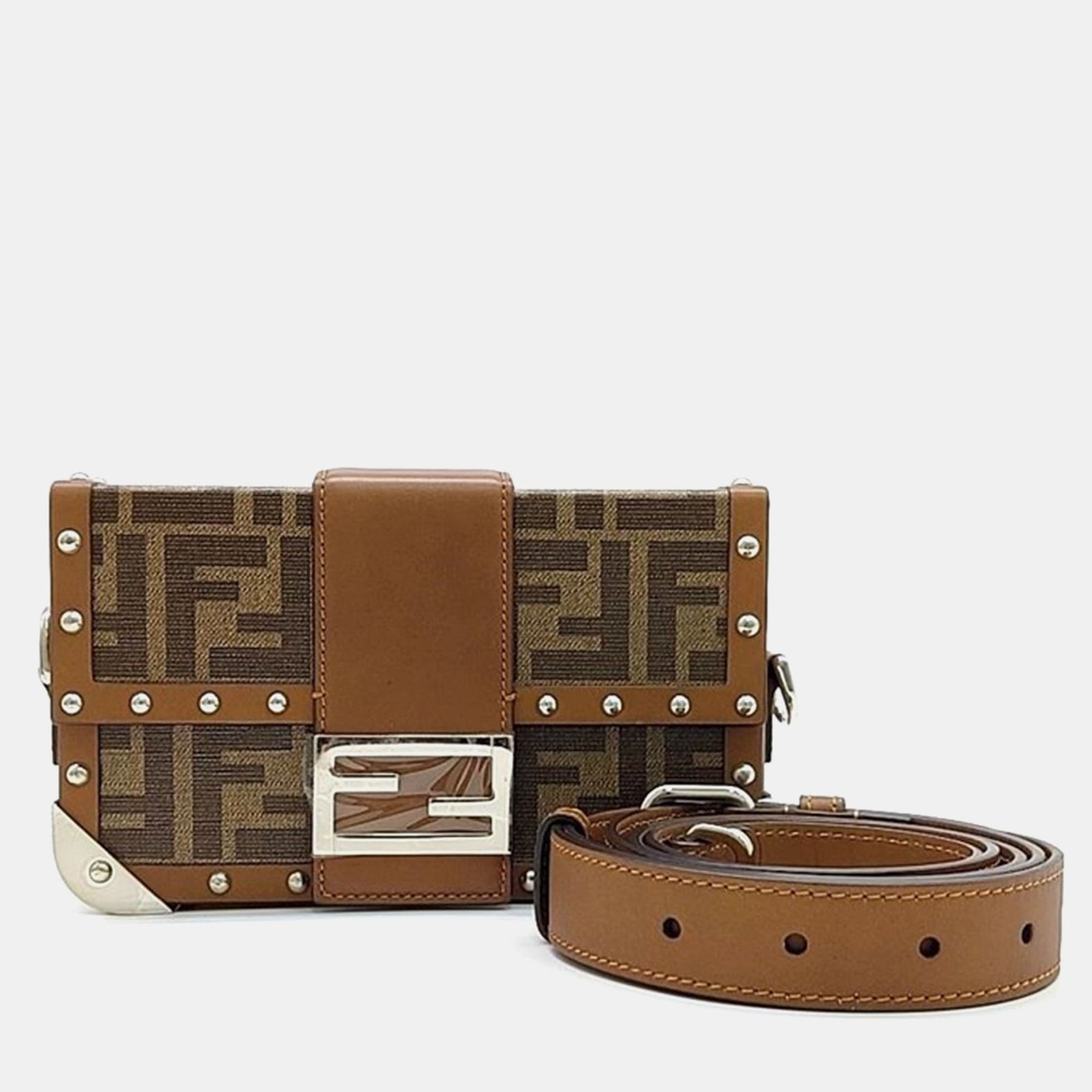 Fendi Baguette Trunk Mini Crossbody Bag