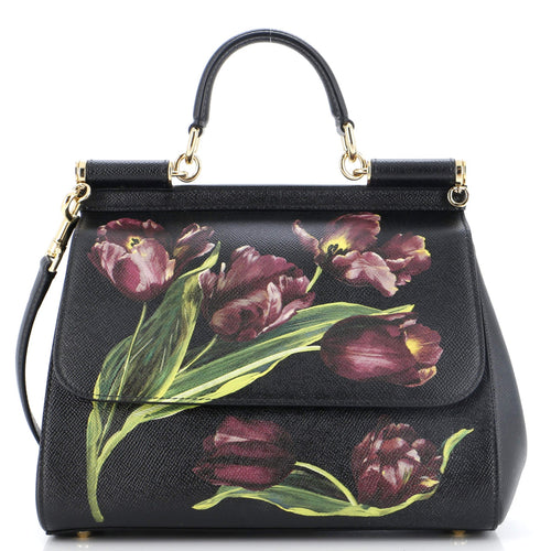 Miss Sicily Bag Printed Leather Medium