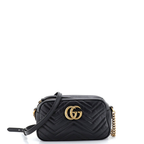 GUCCI GG Marmont Shoulder Bag Matelasse Leather Small