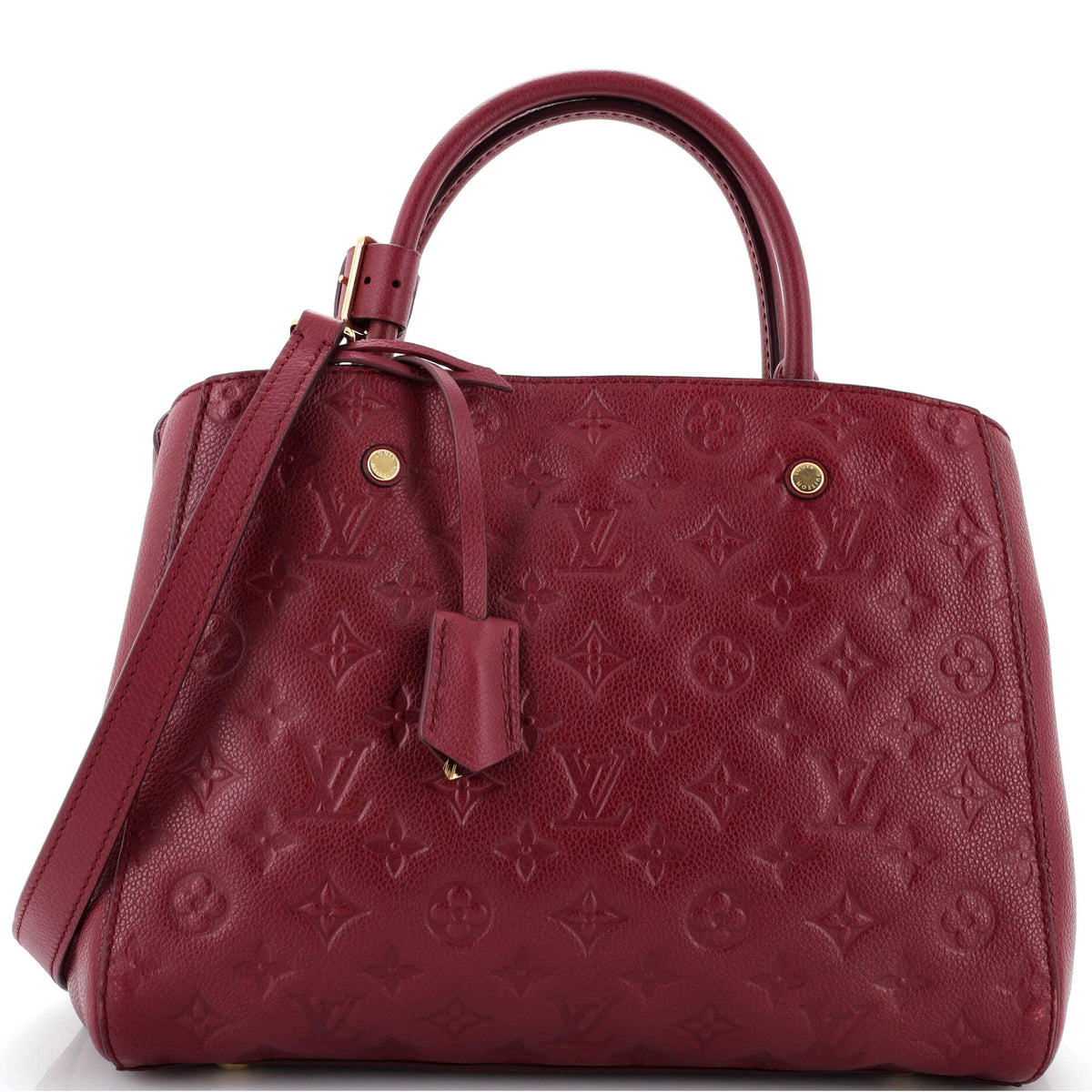 Louis Vuitton Montaigne Handbag Monogram Empreinte Leather MM