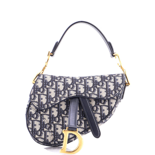 Saddle Handbag Oblique Canvas Mini