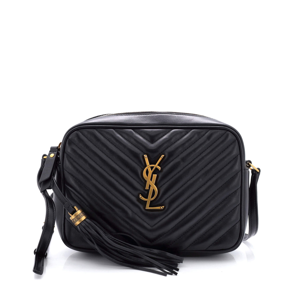 Saint Laurent Lou Camera Bag Matelasse Chevron Leather Small