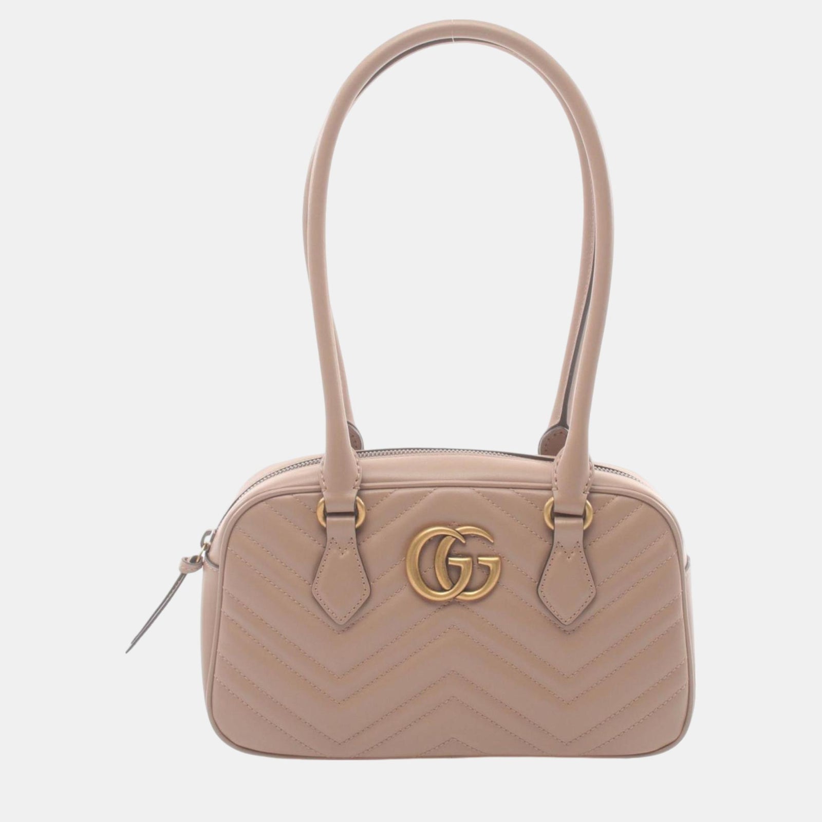 Gucci Kleine GG Marmont Tasche aus rosa Leder