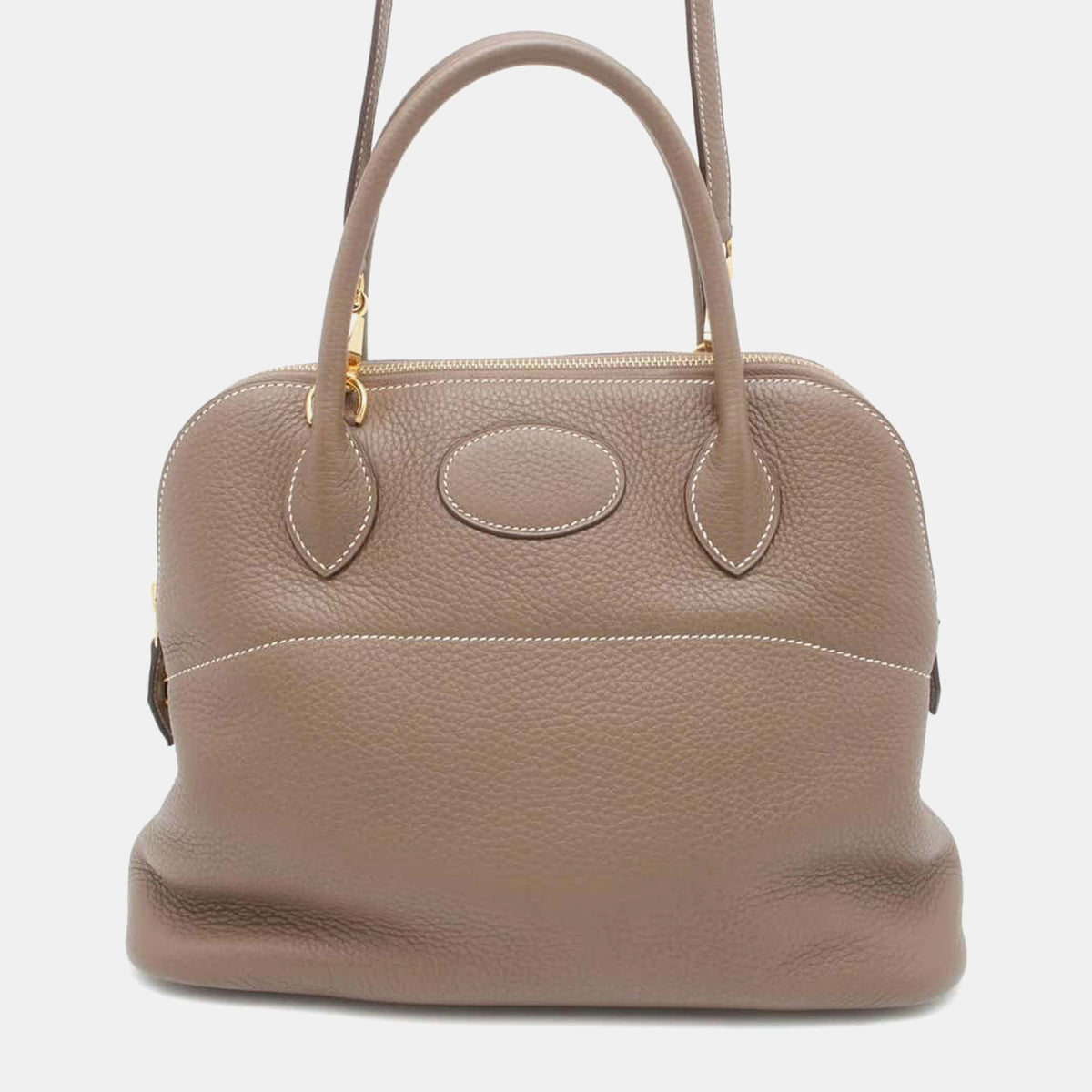 Hermès Etoupe Taurillon Clemence Bolide bag Size 31