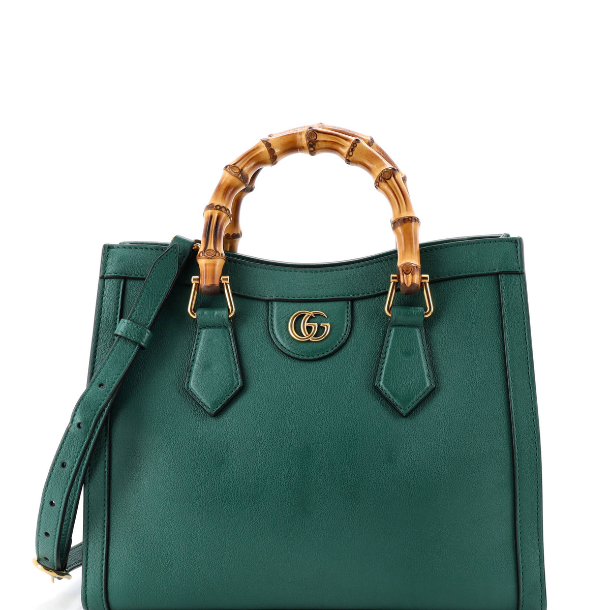 Gucci GUCCI Diana NM Bamboo Handle Tote Leather Small