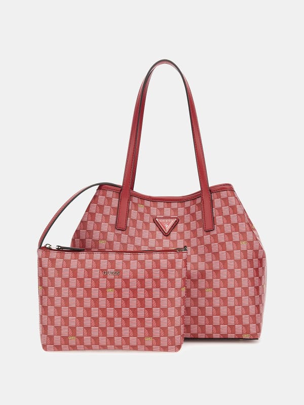 Guess Vikky Schultertasche mit geometrischem Print