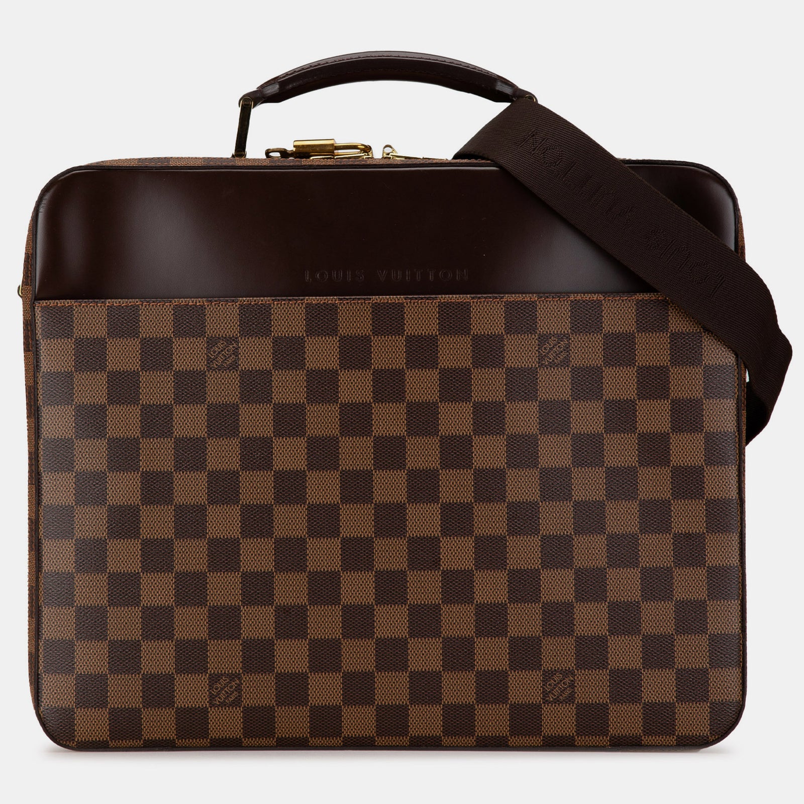 Louis Vuitton Damier Ebene Canvas Porte Ordinateur Sabana Umhängetasche