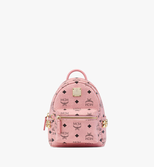 Stark Bebe Boo Side Studs Backpack In Visetos