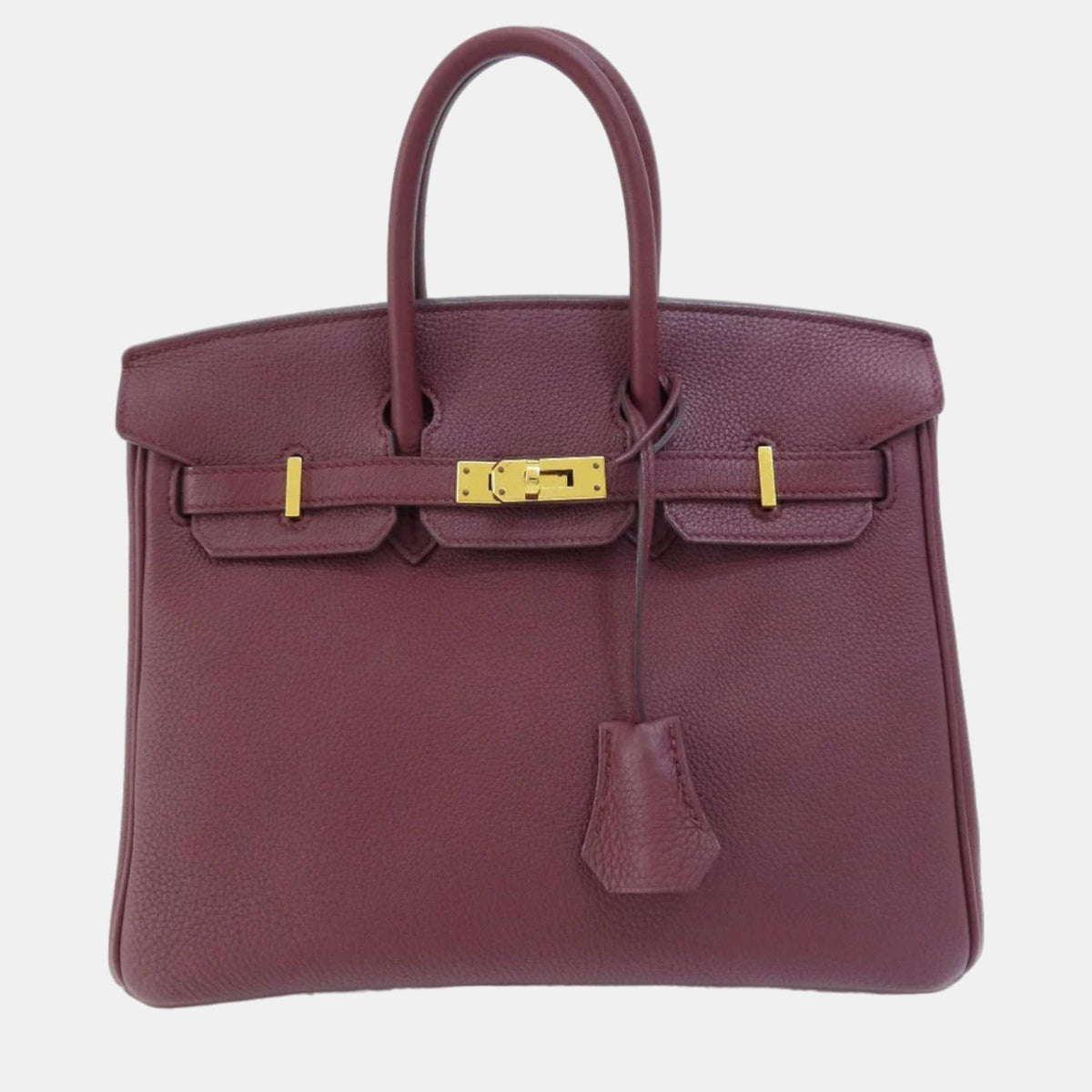 Hermès Birkin 25 Bordeaux Handbag Togo Women's