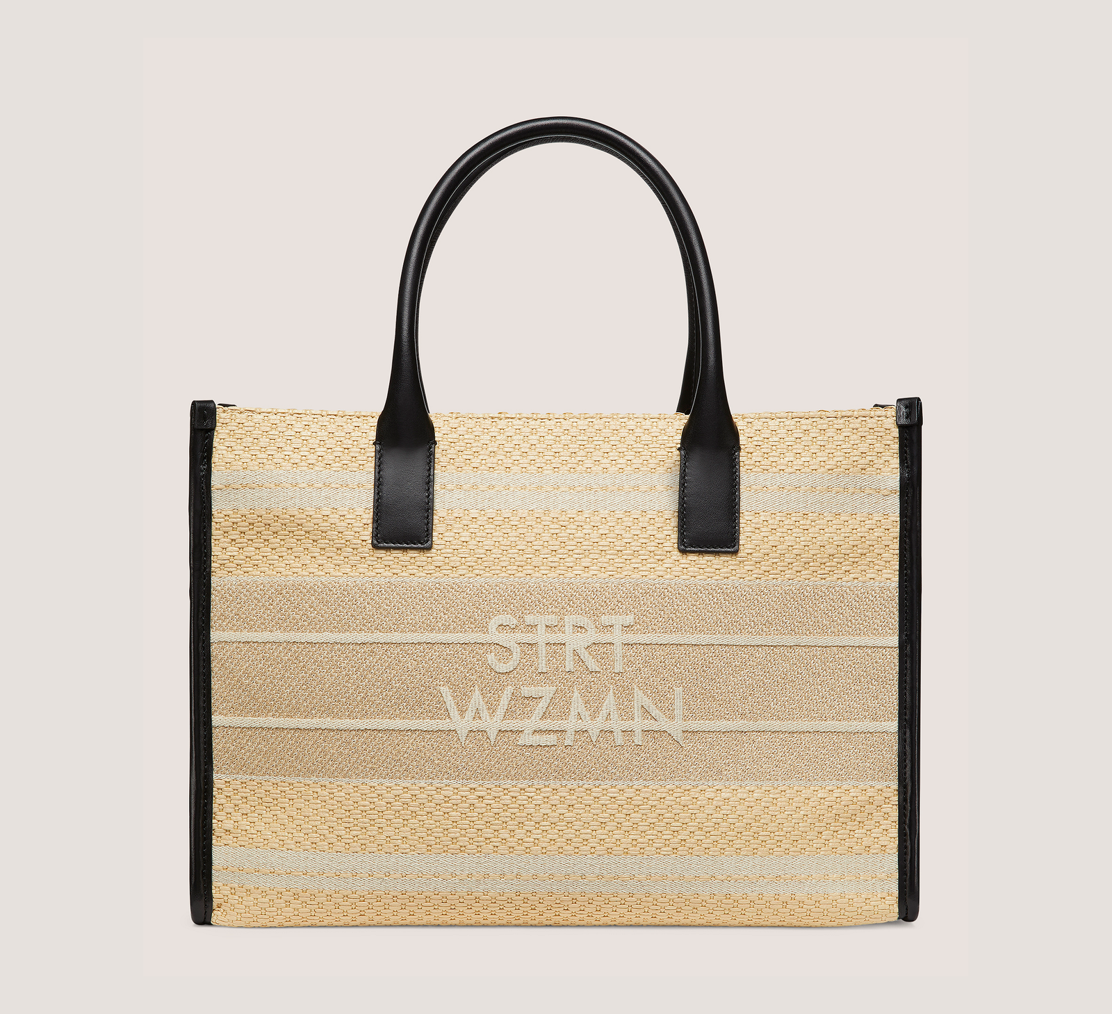 Stuart Weitzman Sacs à main Sw Tote, raphia brodé Sw naturel, taille : U sans dimension