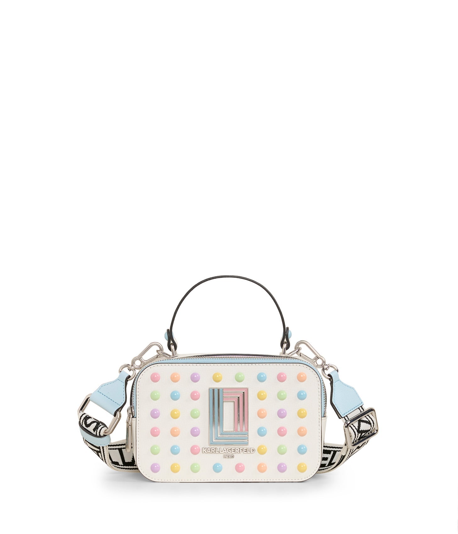 Karl Lagerfeld Paris | Women's Simone Camera Bag | Ivory/Candy