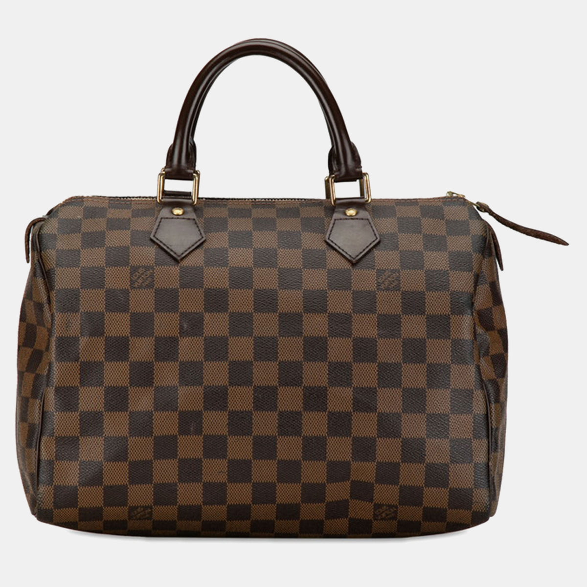 Louis Vuitton Brown Canvas Speedy 30 Satchel Bag