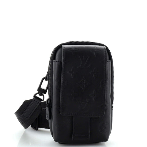 Double Phone Pouch NM Monogram Shadow Leather