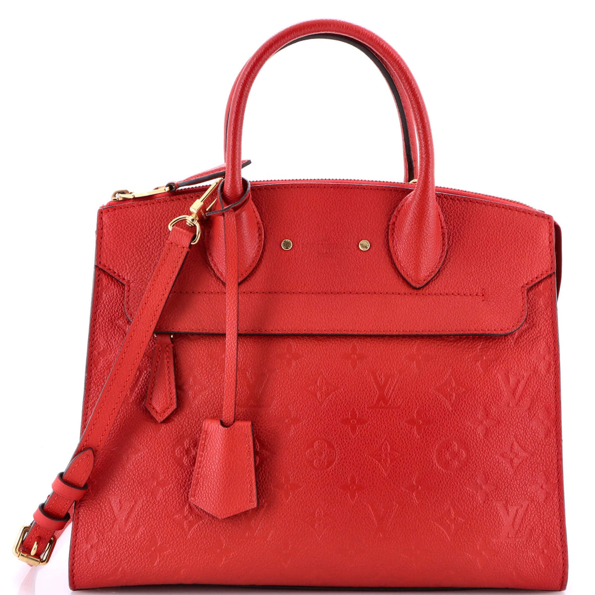 Louis Vuitton Pont Neuf Handbag Monogram Empreinte Leather MM