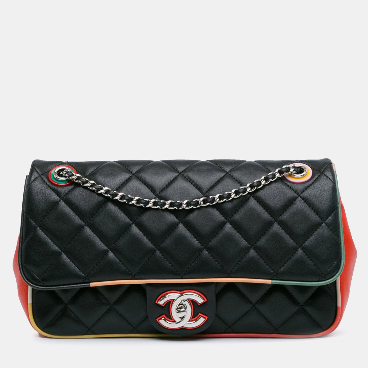 Chanel Medium Quilted Lambskin Cuba Color Flap Bag