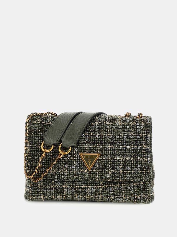 Guess Umhängetasche „Giully“ aus Tweed