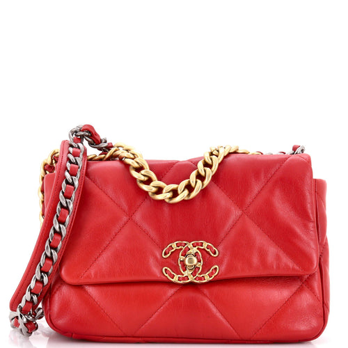 CHANEL 19 Flap Bag Quilted Leather Medium