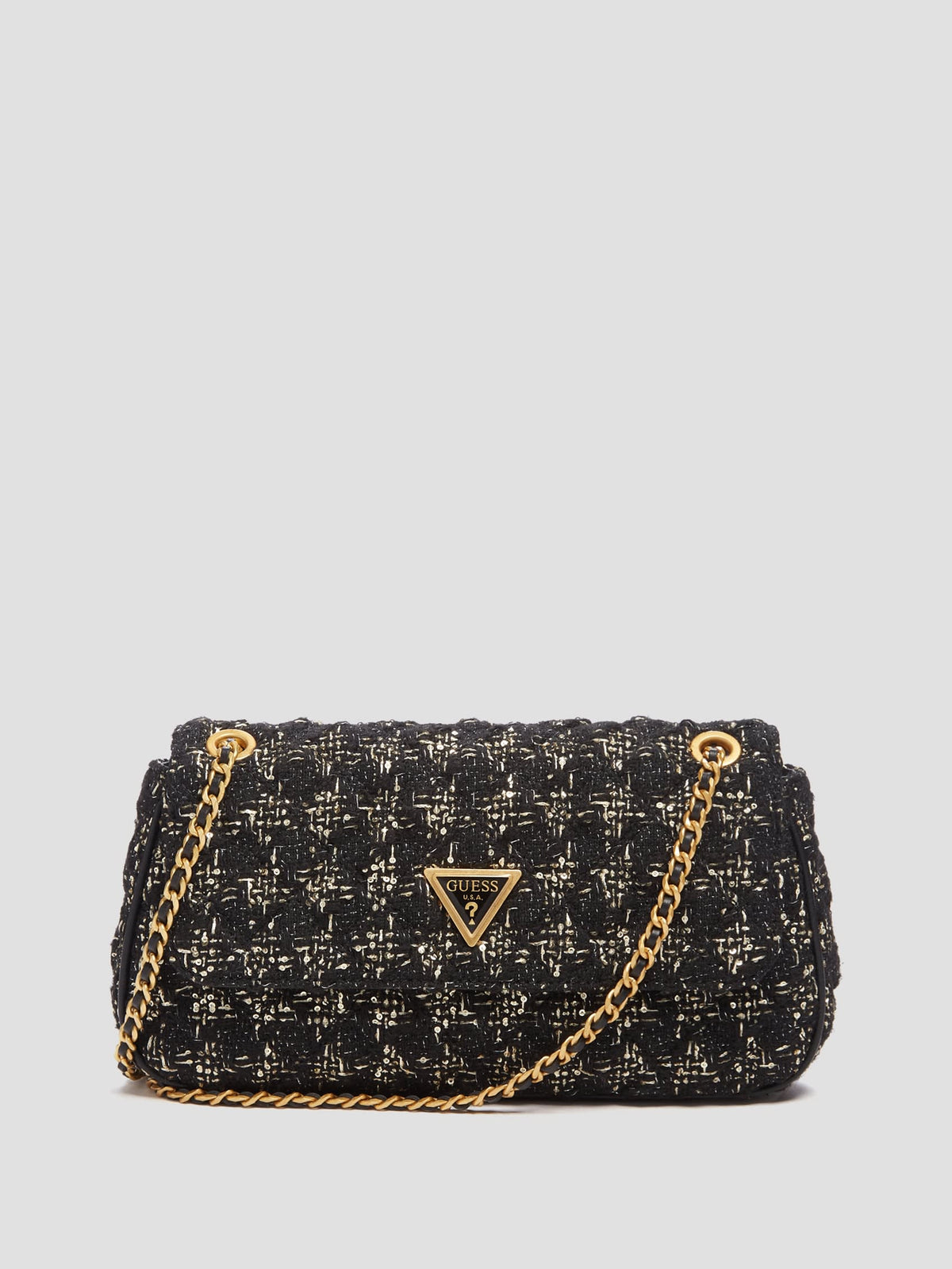 Guess Giully Tweed Convertible Crossbody