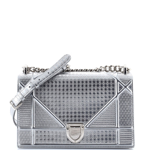 Diorama Flap Bag Cannage Embossed Calfskin Medium