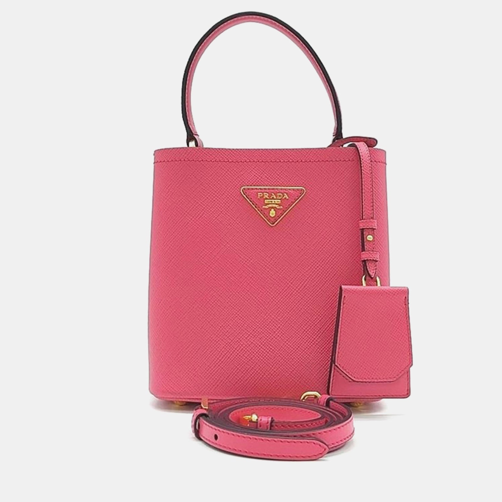 Prada Saffiano Pannier Tote and Shoulder Bag