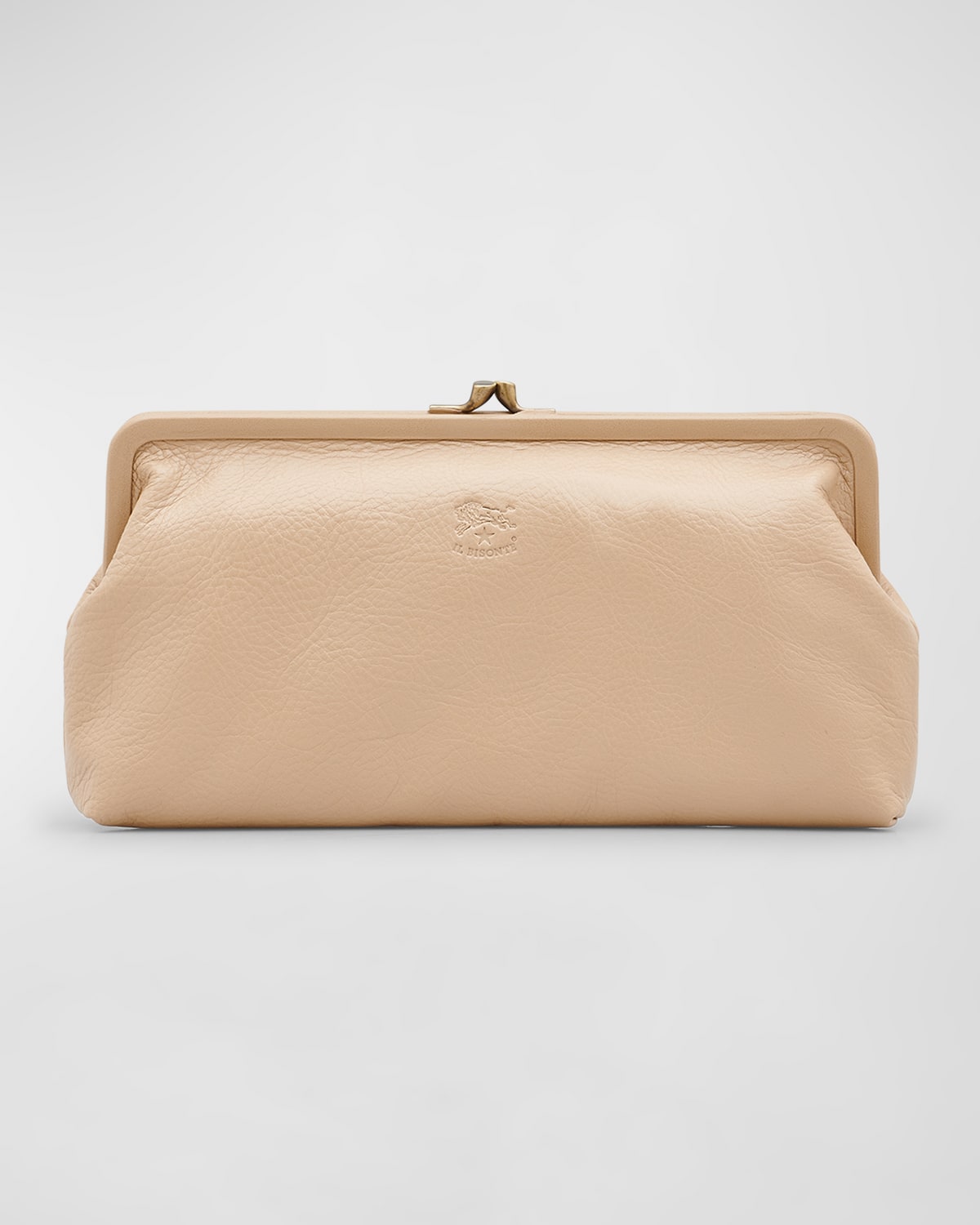 Boss Manuela Vegetable-Tanned Leather Clutch Bag