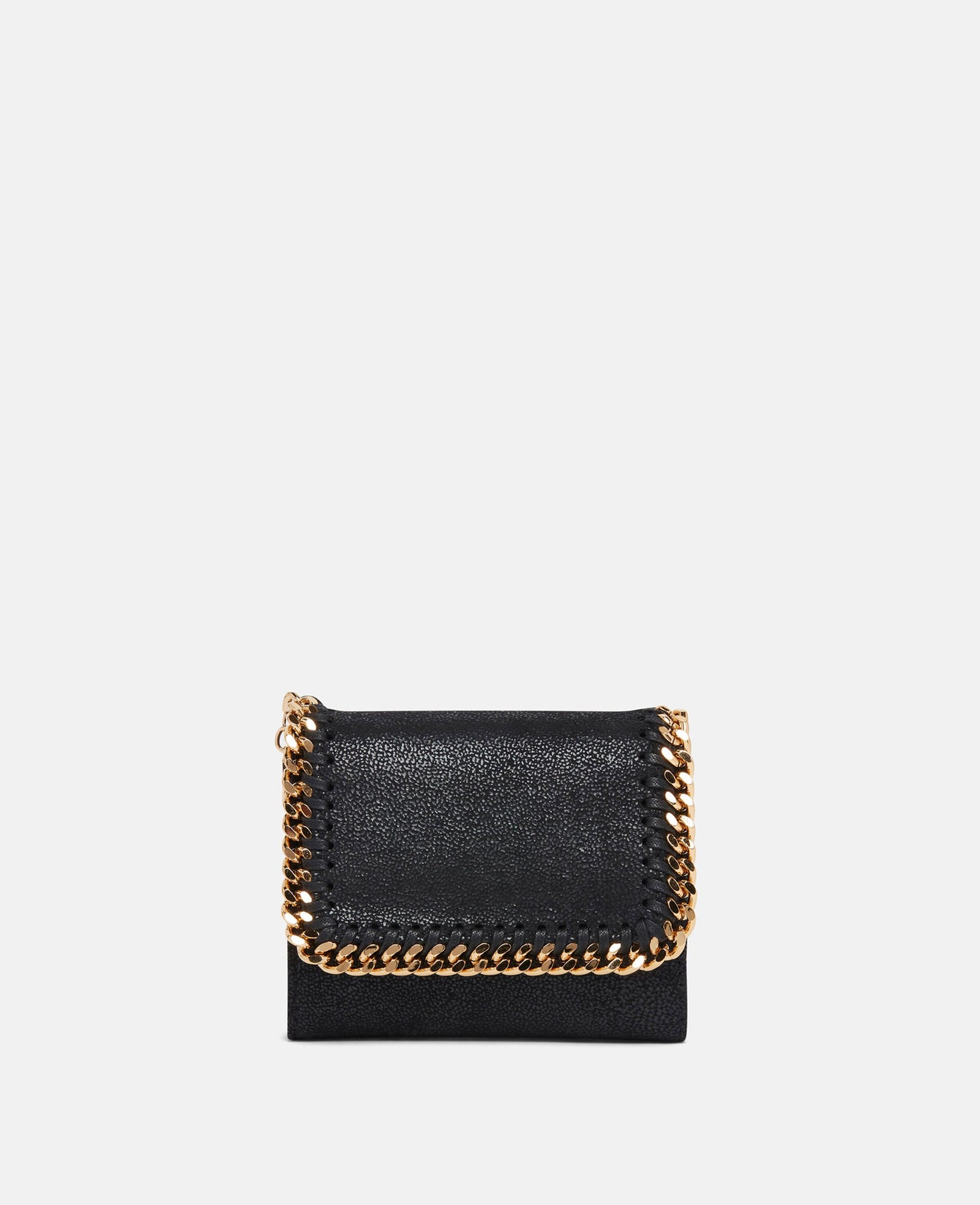 Stella McCartney Falabella Small Flap Wallet, Woman, Black