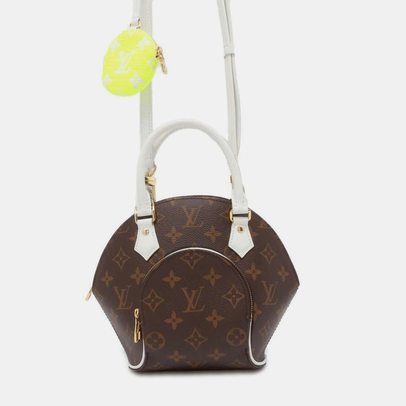 Louis Vuitton Braun/weiße LV Match Tasche mit Monogramm-Ellipse, Größe BB