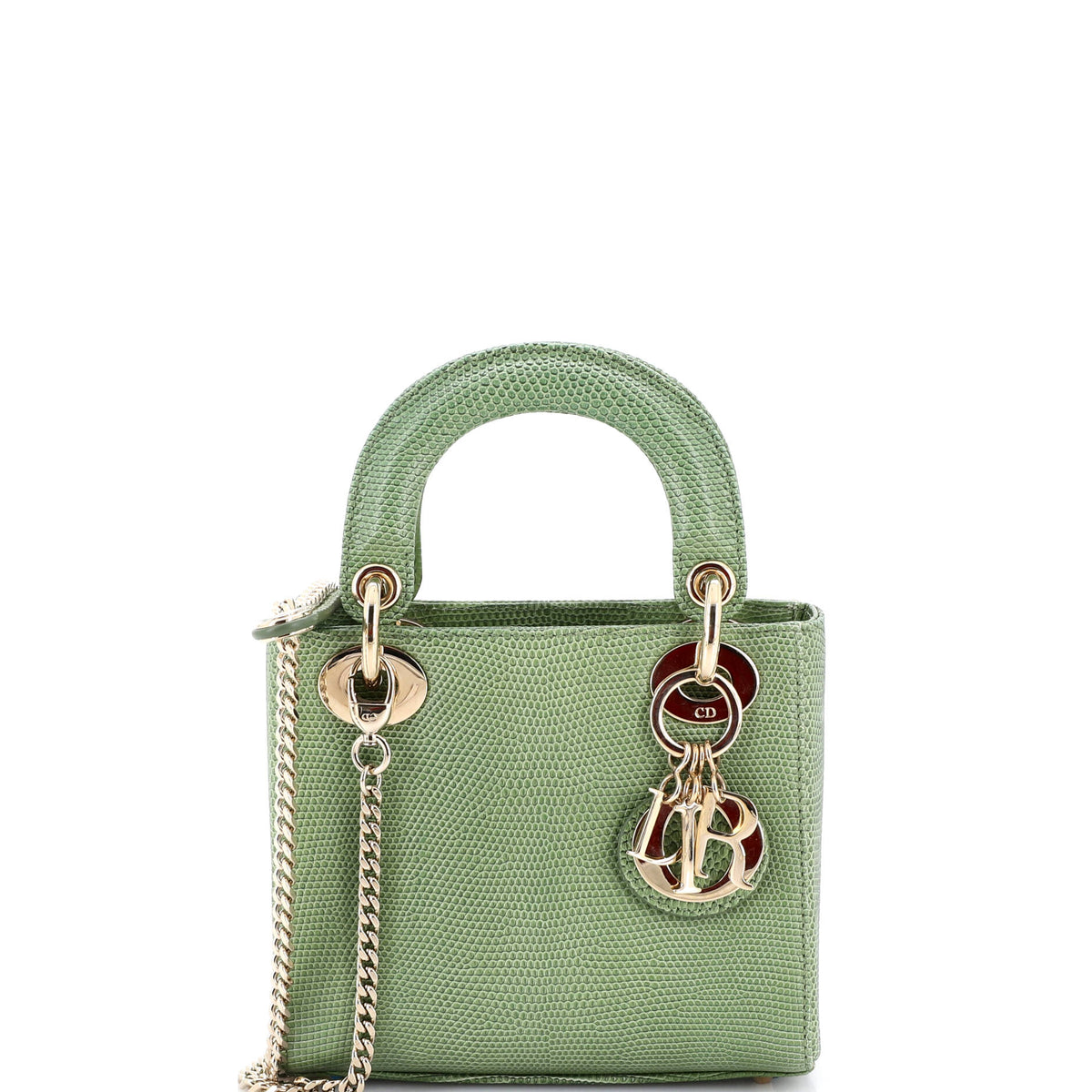 Christian Dior Lady Dior Chain Bag Lizard Mini