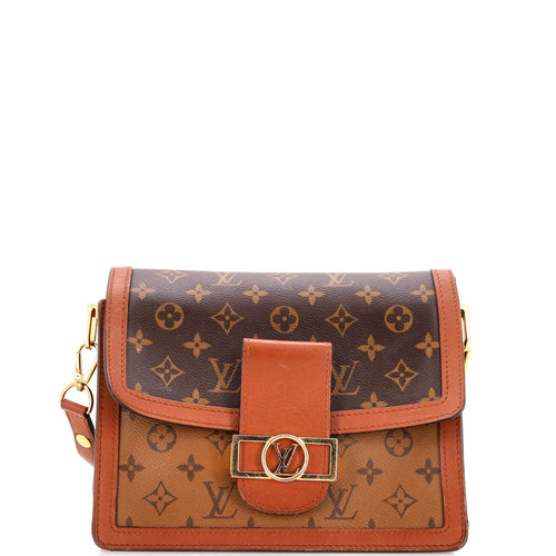 Dauphine Shoulder Bag Reverse Monogram Canvas MM