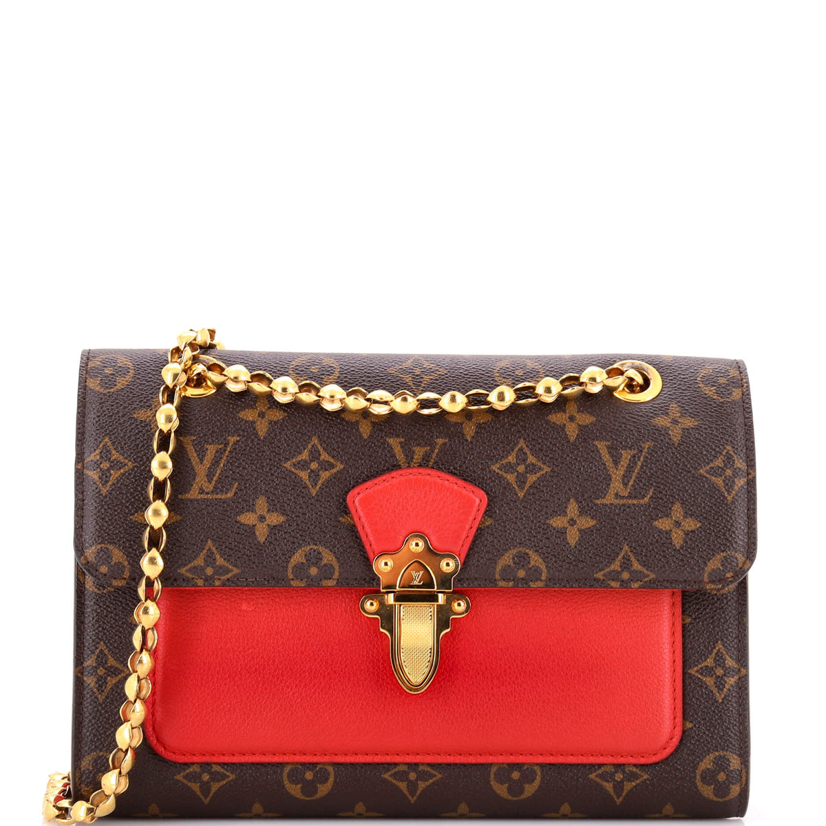 Louis Vuitton Victoire Handbag Monogram Canvas and Leather